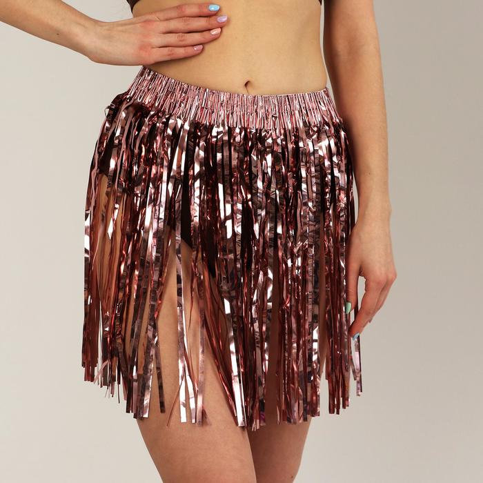 фото Юбка, 40 см, на липучке, цвет розовое золото страна карнавалия