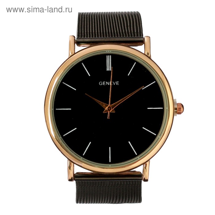 Часы наручные женские Ливато, d-3.7 см, черные наручные часы часы наручные женские ливато d 3 7 см черные женские черный