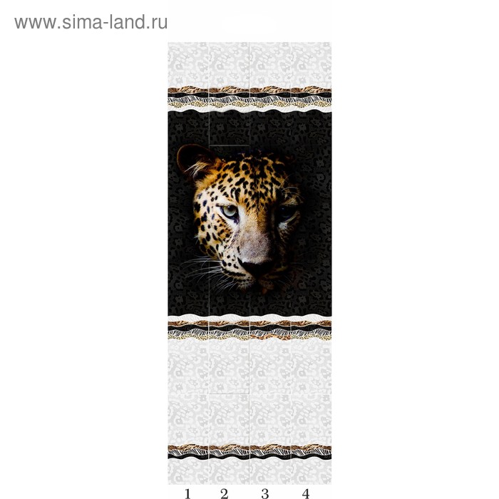 Панели ПВХ PANDA A Леопард узор (Прозрачный праймер) 03410 2700х250х8мм