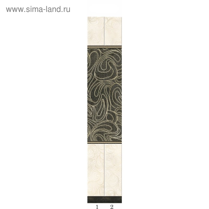 

Панели ПВХ PANDA "Арт деко" рис. (черное) 05020 2700х250х8мм