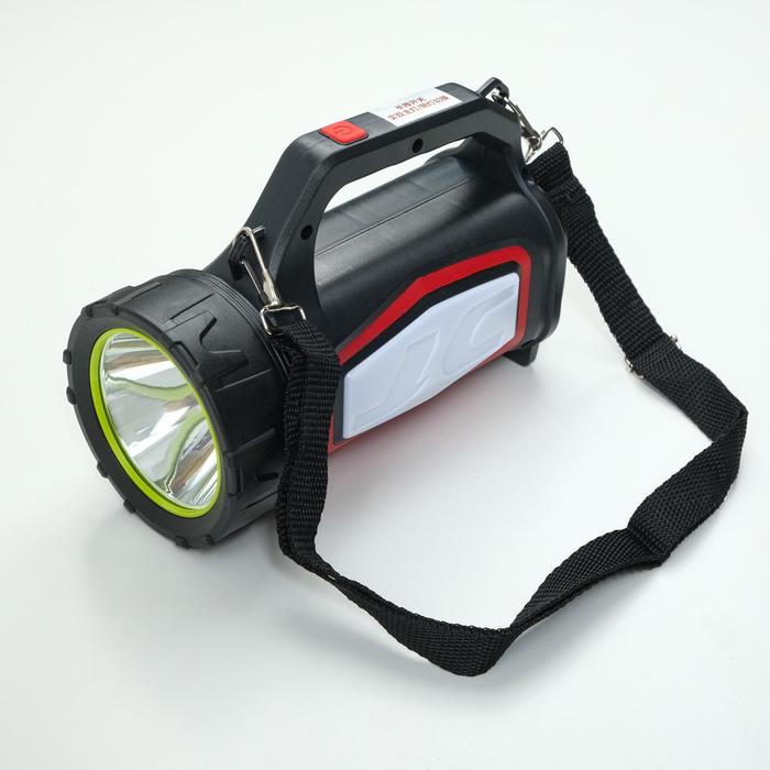 

Фонарь ручной аккумуляторный, LED, 10 W, 3+5 режимов, 20.5 х 15.5 х 10 см, красный
