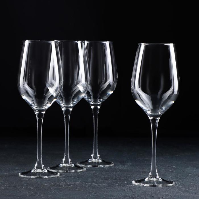 Набор стеклянных бокалов для вина «Время дегустаций Шабли», 350 мл, 4 шт набор бокалов для коктейля время дегустаций коктейль 650 мл 4 шт