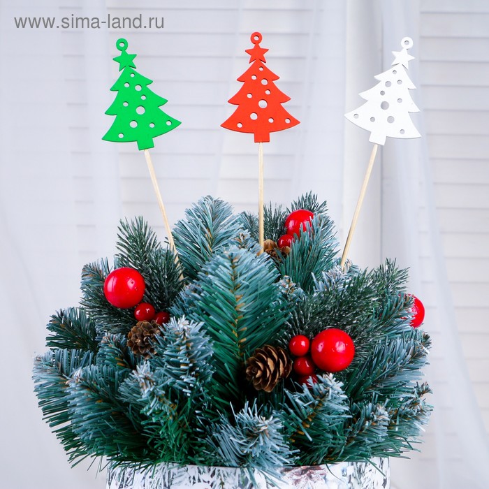 

Топпер "Ёлка со звездой и шариками" разноцветный, микс Дарим Красиво