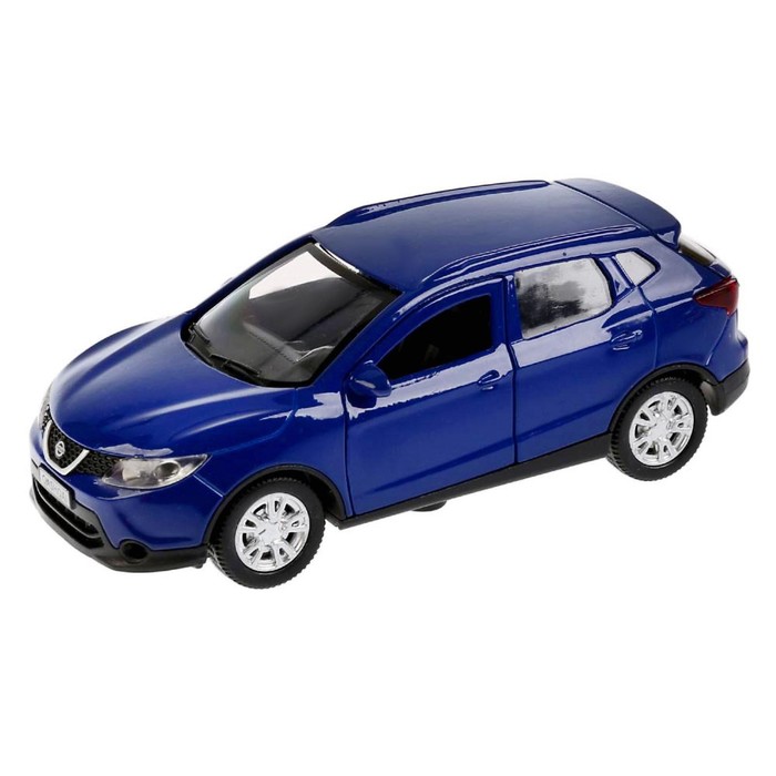 

Машина металлическая, инерционная Nissan Qashqai, 12 см, цвет синий, открываются двери, инерционная