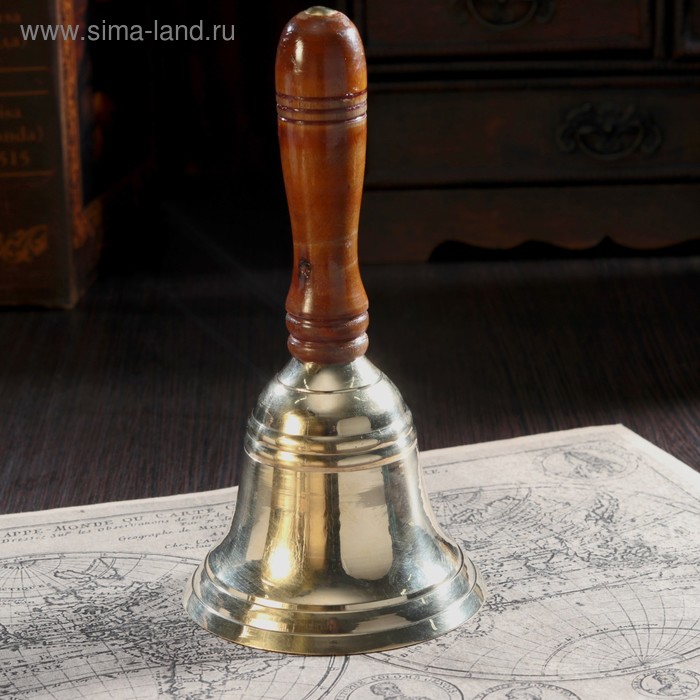 

Колокольчик "Мираж" латунь, рукоять дерево 8,5х8,5х18 см