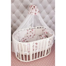 

Комплект в кроватку Premium «Десерт», 19 предметов, бязь, цвет розовый