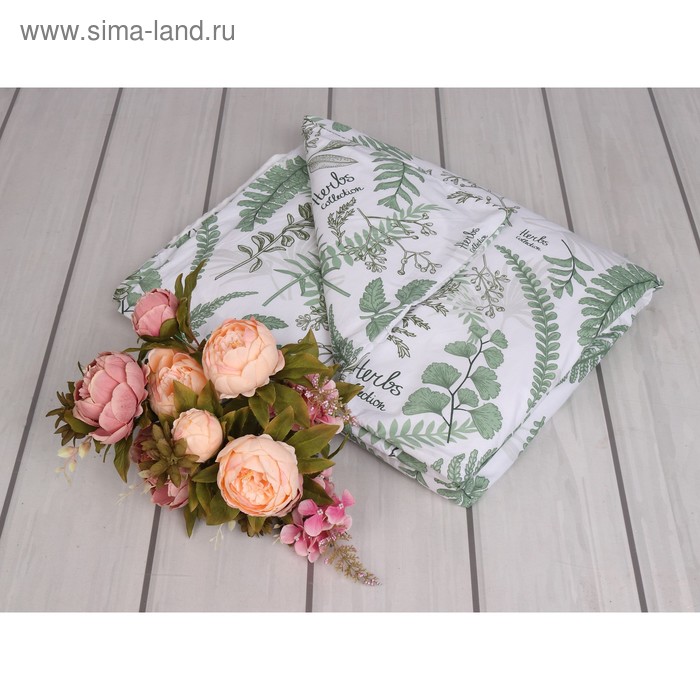 Пододеяльник на молнии Exclusive soft collection размер 112 147 см принт папоротники 1383₽