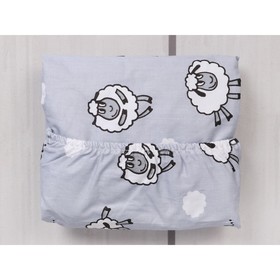 

Простыня на резинке Exclusive soft collection, 75×125×12 см, принт 101 барашек