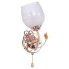 Бра 1021425YX/1 E27 40W золото/белый 16х15х24см