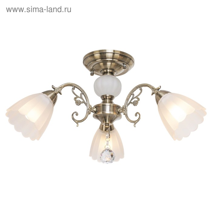 

Люстра 1024671/3 3хE27, 40W белый/бронза 55х55х33 см