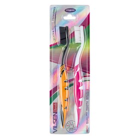 

Зубная щетка Vilsen brush «Черная и Белая принцесса», средняя, 2 шт.