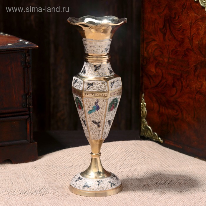 

Ваза "Грани" латунь 8,5х8,5х24 см