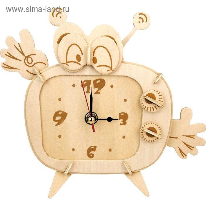 3D-модель сборная деревянная Чудо-Дерево «Весёлые часы» сборная деревянная модель f002 настольные часы