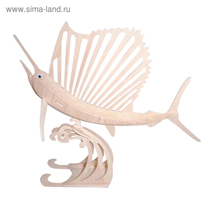 3D-модель сборная деревянная Чудо-Дерево «Рыба-парус»