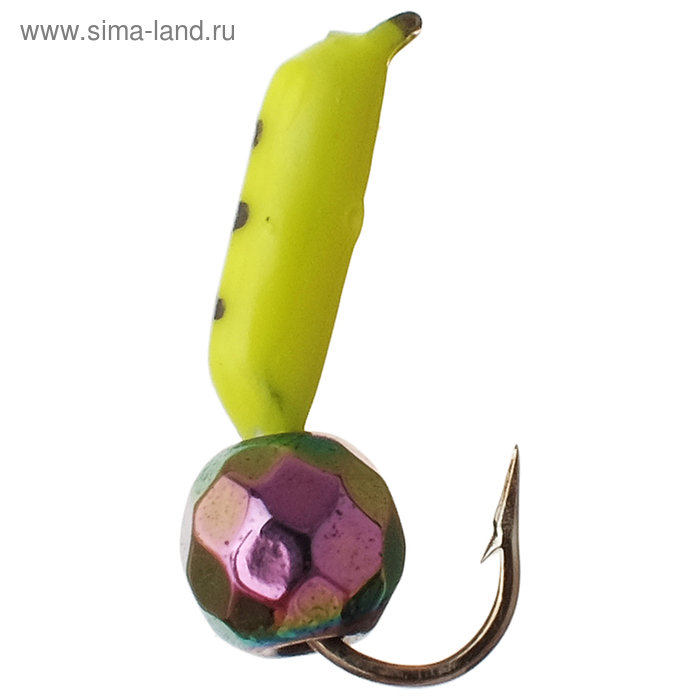 

Мормышка "Столбик", вес 0.3 г, d=1.5 мм, с гран. шариком "Хамелеон" (лимонный) 466
