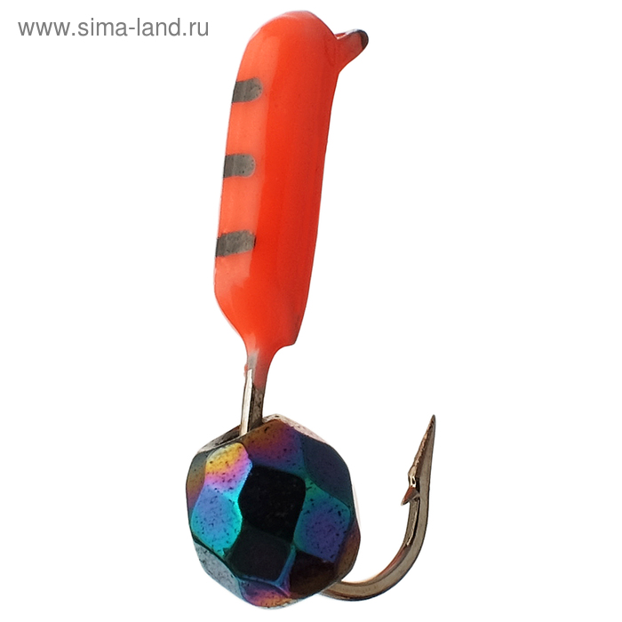 

Мормышка "Столбик", вес 0.3 г, d=1.5 мм, с гран. шариком "Хамелеон" (красный) 470