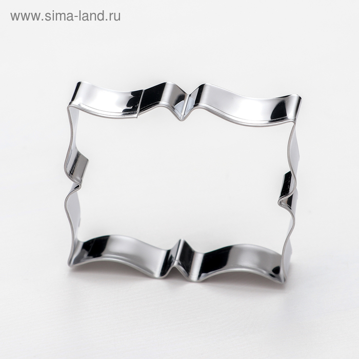 фото Набор форм для вырезания печенья «рамка для пожелания», 4 шт, цвет хромированный