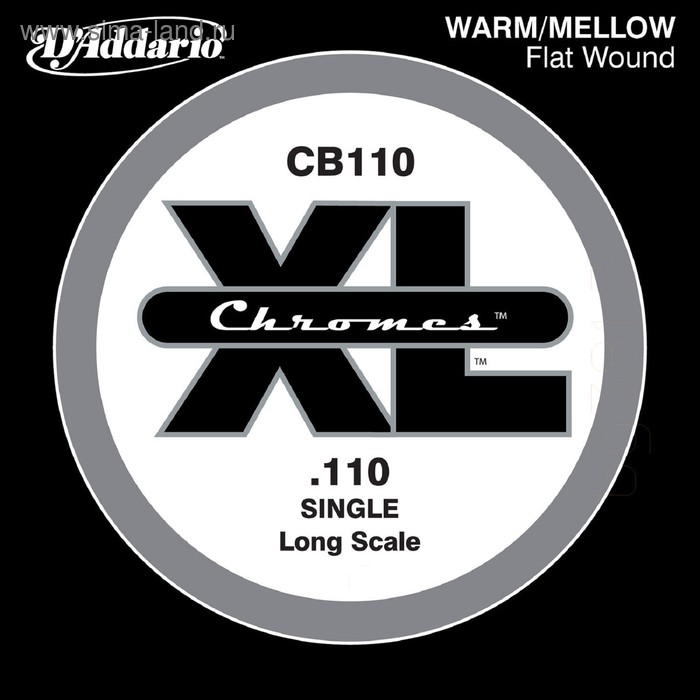 фото Отдельная струна для бас-гитары d'addario cb110 chromes bass 110 d`addario