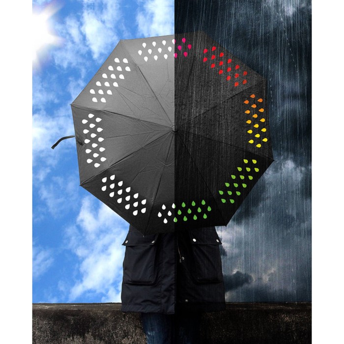 Зонт Yee-Ling Wan, диаметр 100 см, меняющий цвет