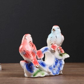 

Сувенир керамика "Две птички с розами" 12,5х16,5х6,5 см