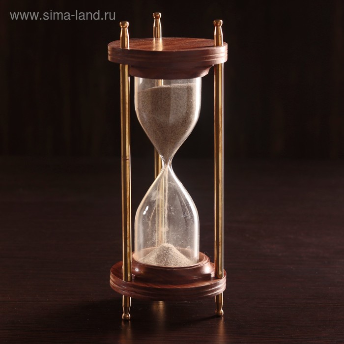 

Песочные часы "Мираж" дерево, латунь (7 мин 30 сек) 9х9х21,5 см