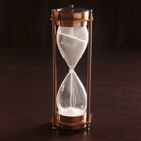 Песочные часы "Часы и компас" (5 мин) алюминий 7х6,5х19 см
