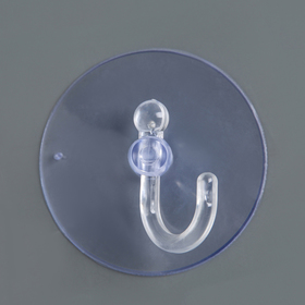 Крючок на вакуумной присоске «Круг», d=6,5 см, цвет прозрачный Ош