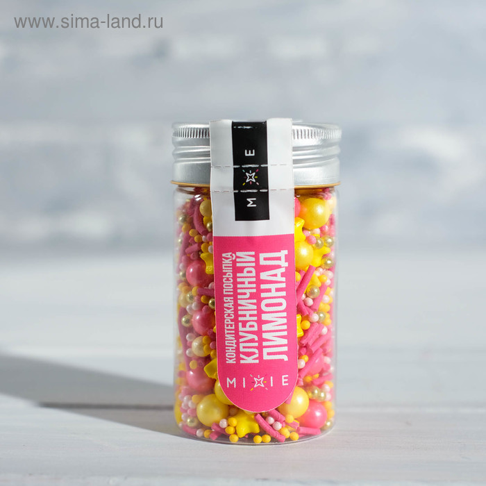 

Посыпка кондитерская MIXIE «Клубничный лимонад», 50 г
