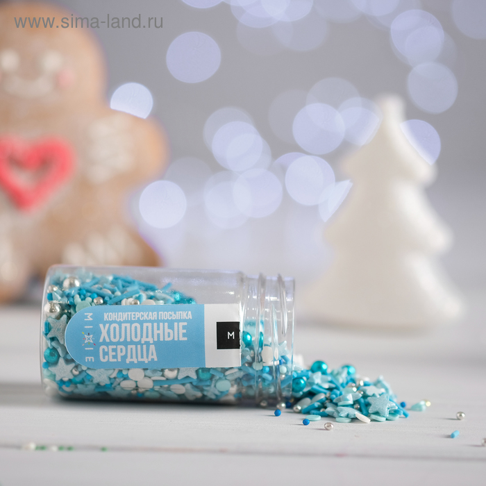 Посыпка кондитерская MIXIE Холодные сердца 50 г 189₽