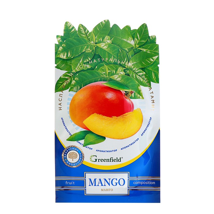 Освежитель воздуха Ароматизатор  Greenfield "Mango", 15 г