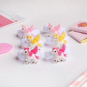 

Резинка для волос "Волшебство" (набор 6 шт) единорог