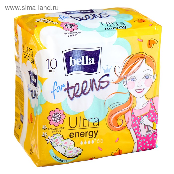 

Прокладки супертонкие Bella forTeens Energy Deo 10 шт.