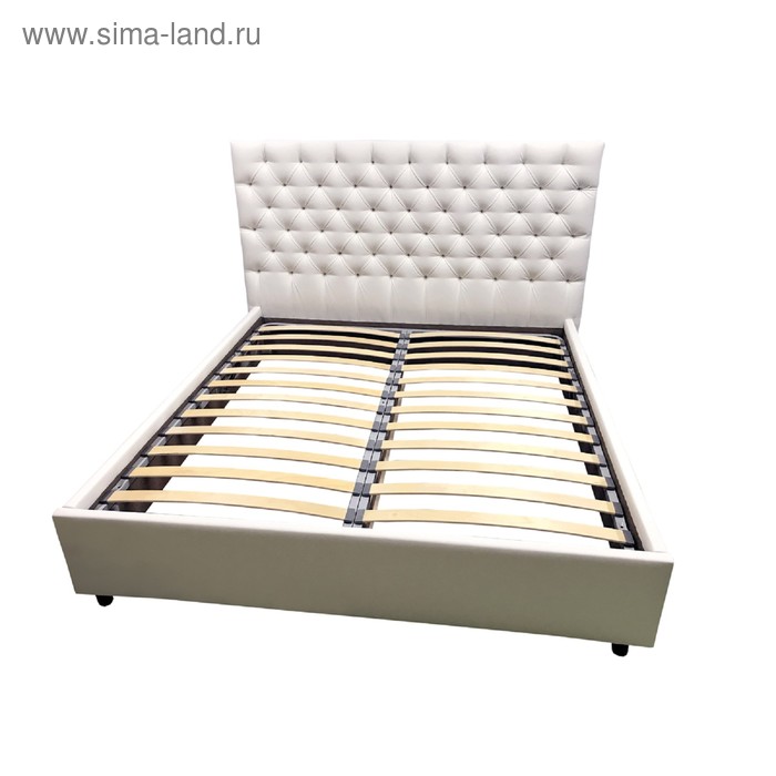 Кровать с подъемным механизмом ФРЕЙМ 1400х2000 кожзаменитель белый кровать с подъемным механизмом мадлен 1400х2000