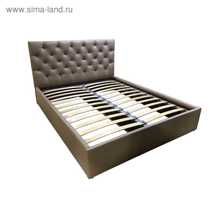 Кровать с подъемным механизмом ФРЕЙМ 1400х2000 кожзаменитель коричневый кровать с подъемным механизмом мадлен 1400х2000