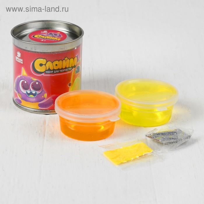 Набор для творчества «Слайм. Неоновые монстрики», набор 2 шт