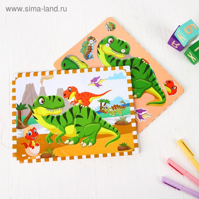 Игра на липучках «Динозавры» 0,4×30×22,5 см