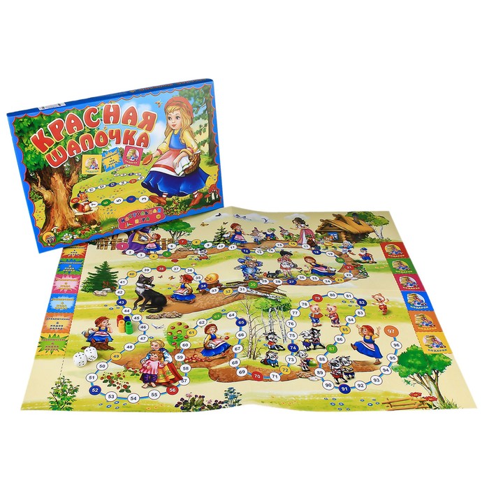 Настольная игра с карточками "Красная шапочка"