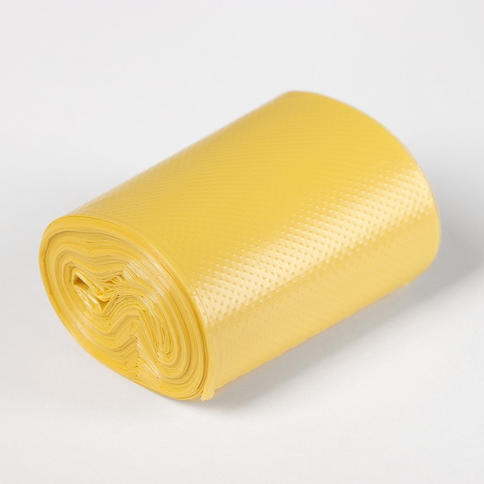 Мешки гигиенические для выгула собак, биоразлагаемые, 24×40 см, ПНД, 20 шт, цвет жёлтый