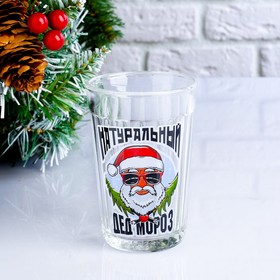 

Стакан гранёный "Натуральный Дед Мороз" ёлочки