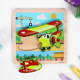 

Игрушка развивающая пазл «Самолёт» 1×14,7×14,7 см