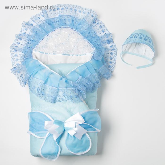 Комплект для новорожденного, цвет голубой