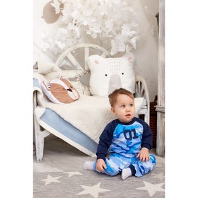 

Свитшот Крошка Я "Little hero.№1", синий, 28 р, 86-92 см