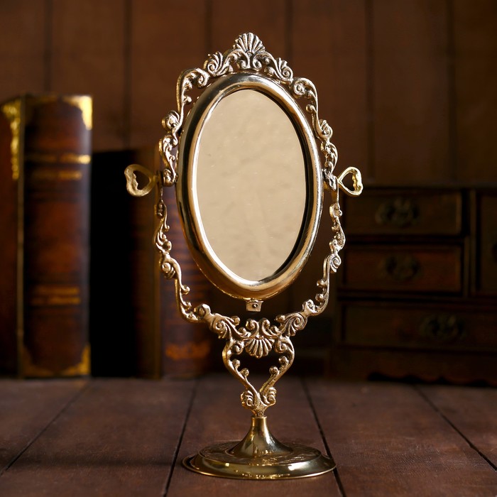 Зеркало "Вензеля" латунь 9,5х16х26 см