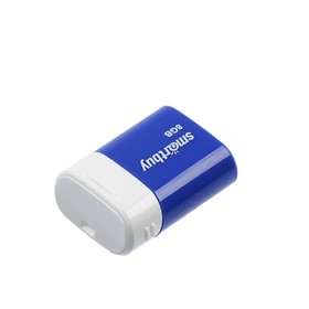 

Флешка Smartbuy Lara, 8 Гб, USB2.0, чт до 25 Мб/с, зап до 15 Мб/с, синяя