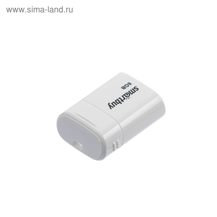 

Флешка Smartbuy Lara, 8 Гб, USB2.0, чт до 25 Мб/с, зап до 15 Мб/с, белая
