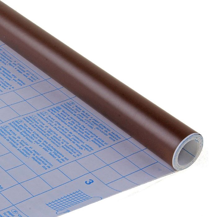 Пленка самоклеящаяся цветная 0.5*3 м Sadipal 100 мкм, Matt коричневая 12241