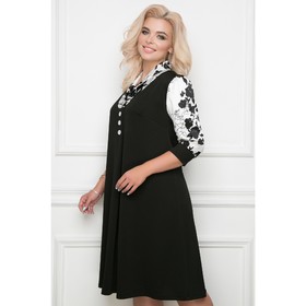 

Платье «Альбия блэк, вайт», размер 44