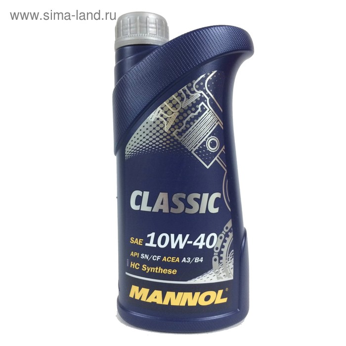 масло моторное mannol 4t п с 10w40 plus 4 л Масло моторное MANNOL 10w40 п/с Classic, 1 л