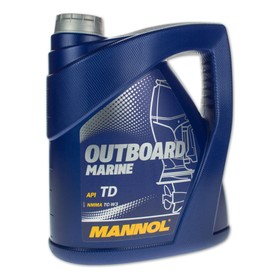 Масло моторное MANNOL 2T п/с Outboard Marine, 4 л Ош