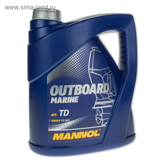 цена Масло моторное MANNOL 2T п/с Outboard Marine, 4 л